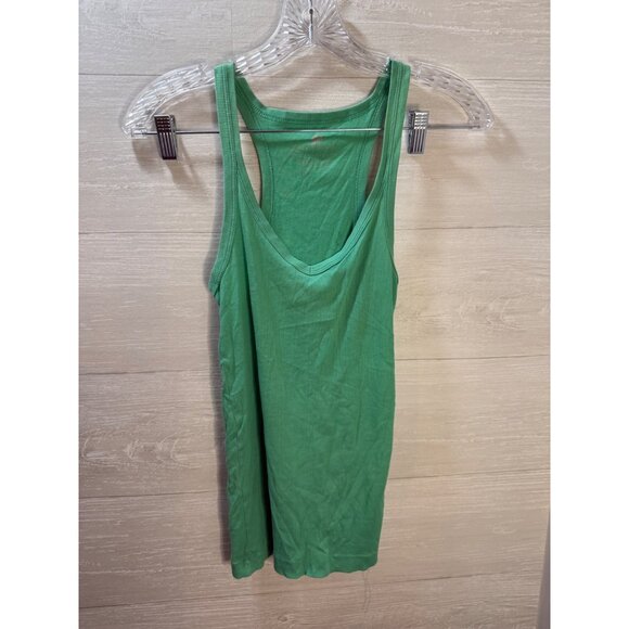 Banana Republic Green Racerback Tank Top Womens XS Cotton Blend Casual Lightweig - Picture 4 of 6